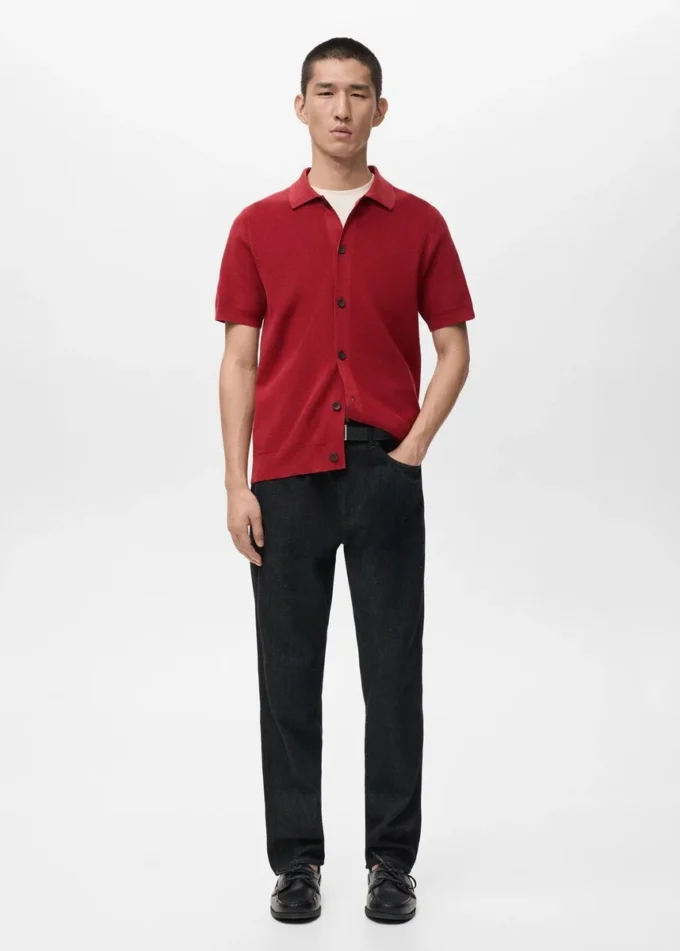Chemise en coton tricoté