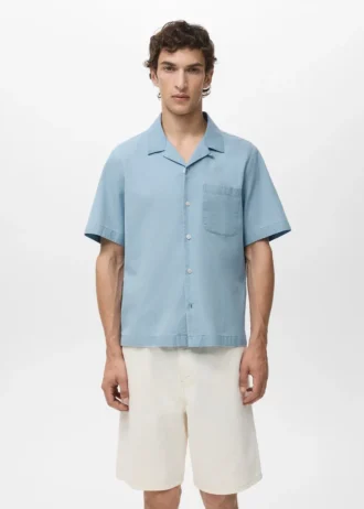Chemise en denim 100 % coton