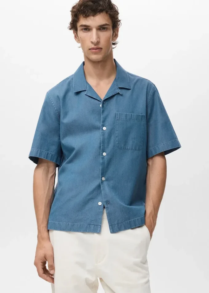Chemise en denim 100 % coton Chemise en denim 100 % coton