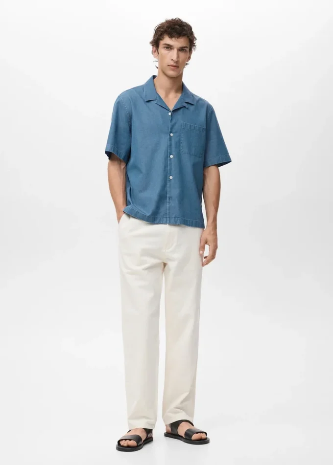 Chemise en denim 100 % coton Chemise en denim 100 % coton