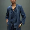 Chemise en denim avec nœud Chemise en denim avec nœud