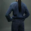 Chemise en denim avec nœud Chemise en denim avec nœud