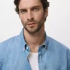 Chemise en denim avec poche Chemise en denim avec poche