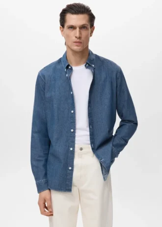 Chemise en denim coupe classique Chemise en denim coupe classique