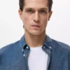 Chemise en denim coupe classique