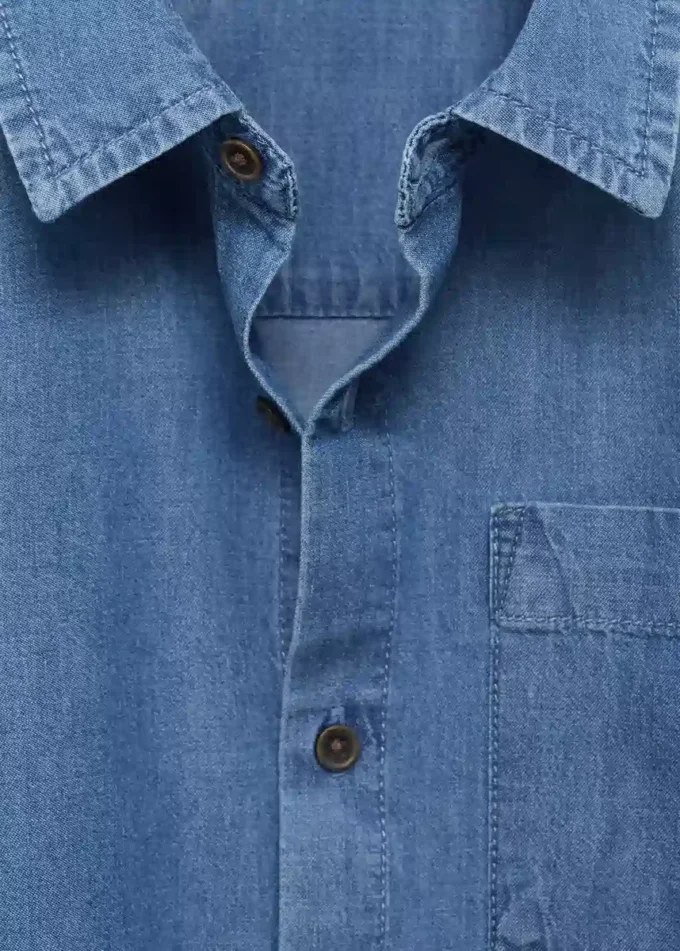 Chemise en denim de coton
