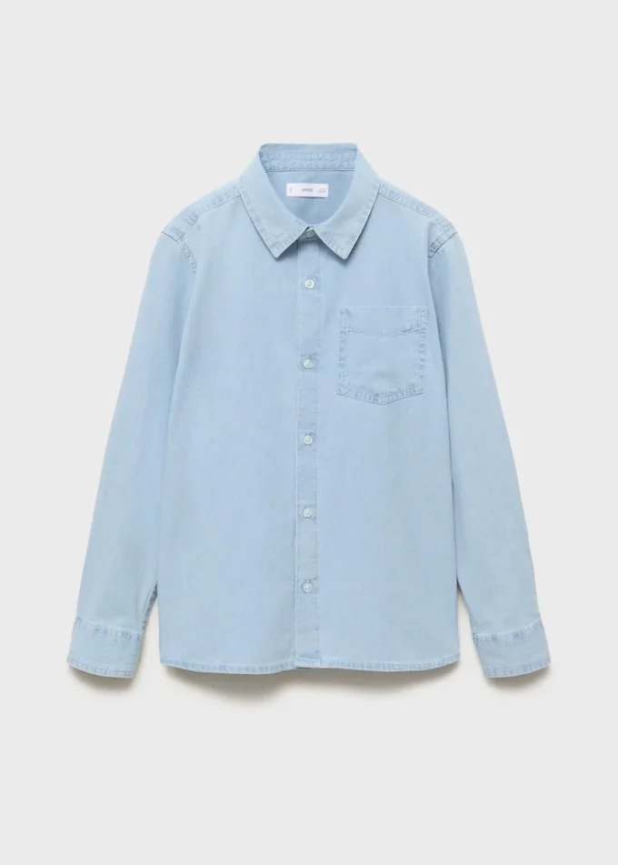 Chemise en denim de coton