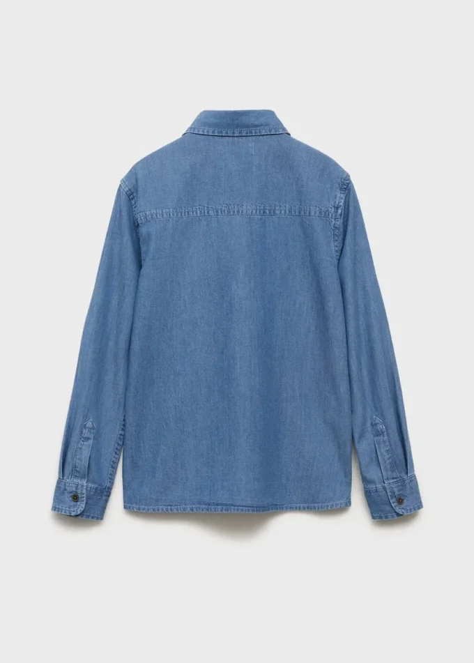 Chemise en denim de coton