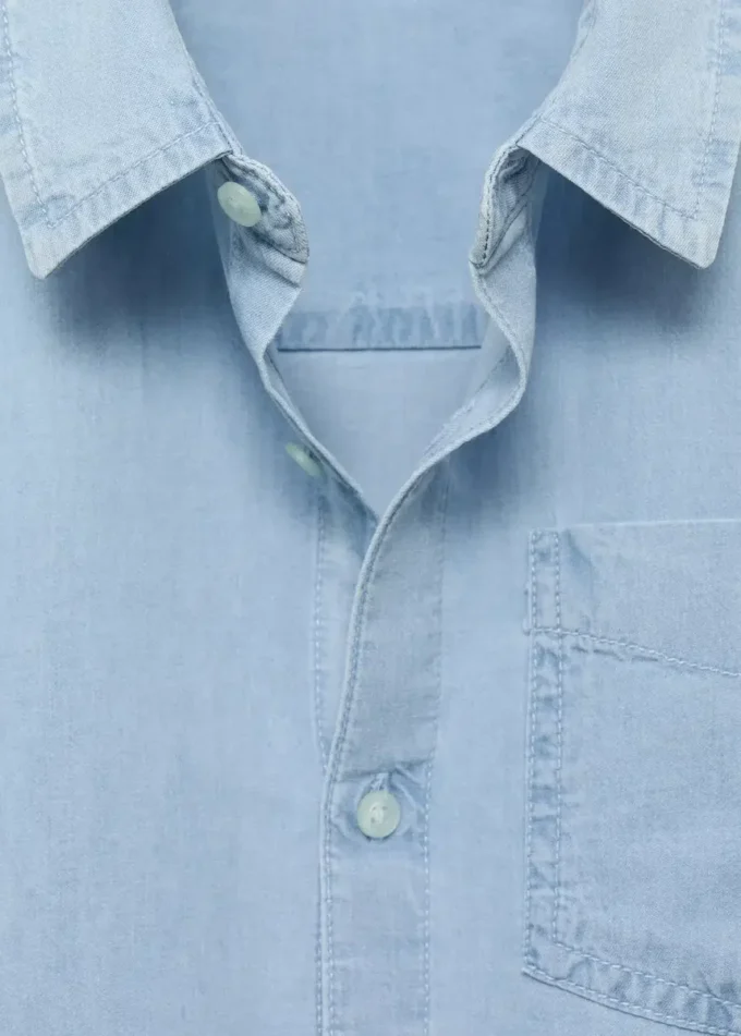 Chemise en denim de coton