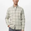 Chemise en flanelle à carreaux, coupe classique Chemise en flanelle à carreaux, coupe classique