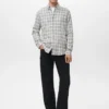 Chemise en flanelle à carreaux coupe classique