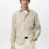 Chemise en flanelle de coton à carreaux Chemise en flanelle de coton à carreaux