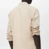 Chemise en lin à col mao