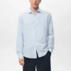 Chemise en lin à fines rayures Chemise en lin à fines rayures