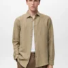 Chemise en lin à fines rayures Chemise en lin à fines rayures