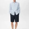 Chemise en lin à fines rayures Chemise en lin à fines rayures