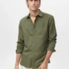 Chemise en lin à poches