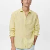Chemise en lin à poches