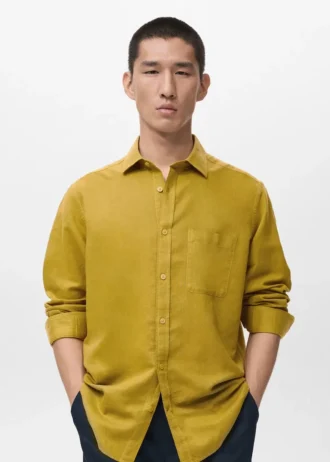 Chemise en lin à poches