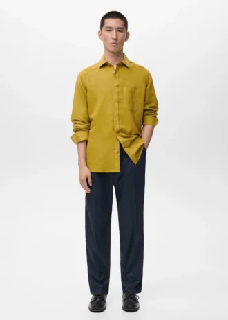 Chemise en lin à poches