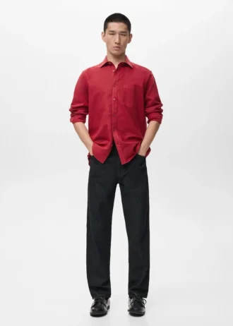 Chemise en lin à poches