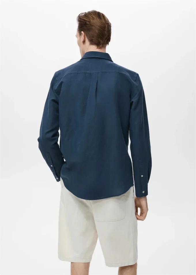 Chemise en lin à poches Chemise en lin à poches