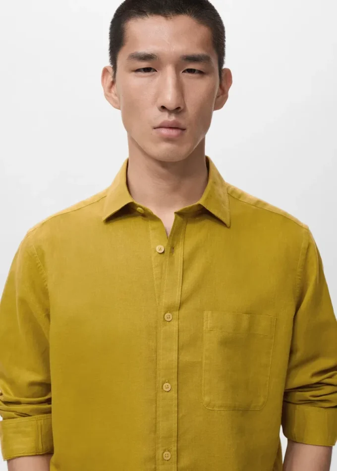 Chemise en lin à poches Chemise en lin à poches