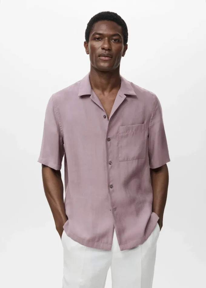Chemise en lyocell avec poche