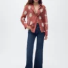 Chemise en lyocell brodée