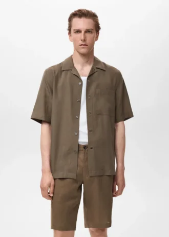 Chemise en lyocell coupe classique Chemise en lyocell coupe classique