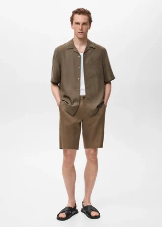 Chemise en lyocell coupe classique Chemise en lyocell coupe classique
