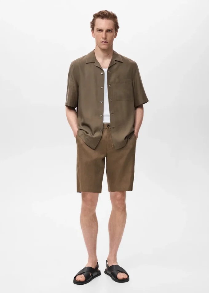 Chemise en lyocell coupe classique