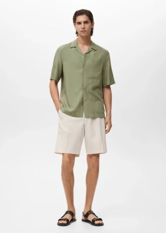 Chemise en lyocell coupe classique Chemise en lyocell coupe classique