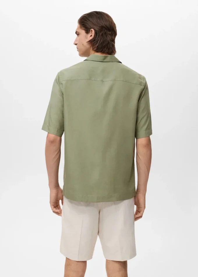 Chemise en lyocell coupe classique