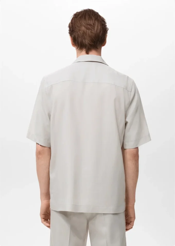 Chemise en lyocell coupe classique