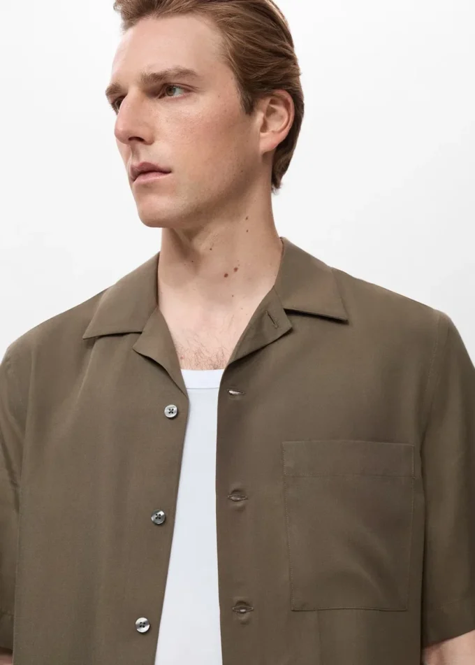 Chemise en lyocell coupe classique