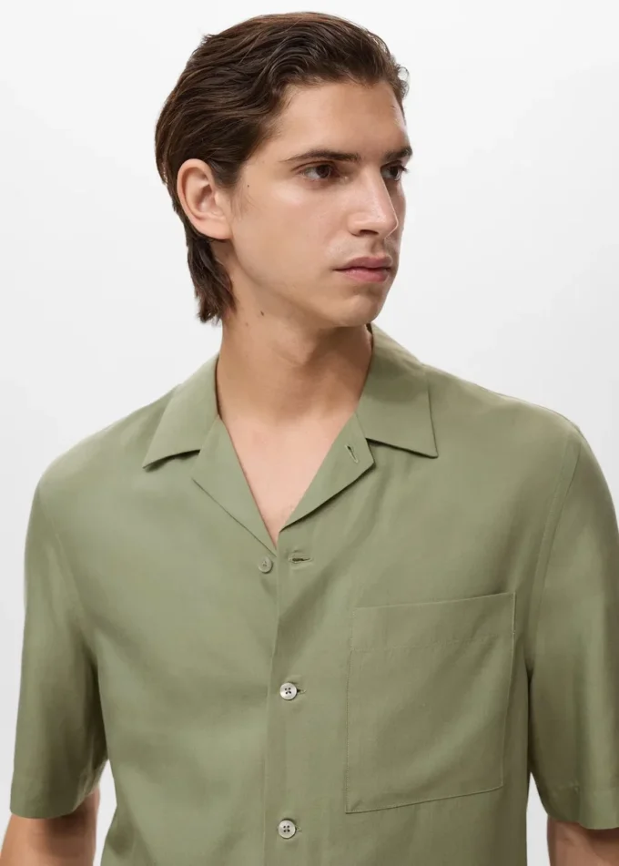 Chemise en lyocell coupe classique