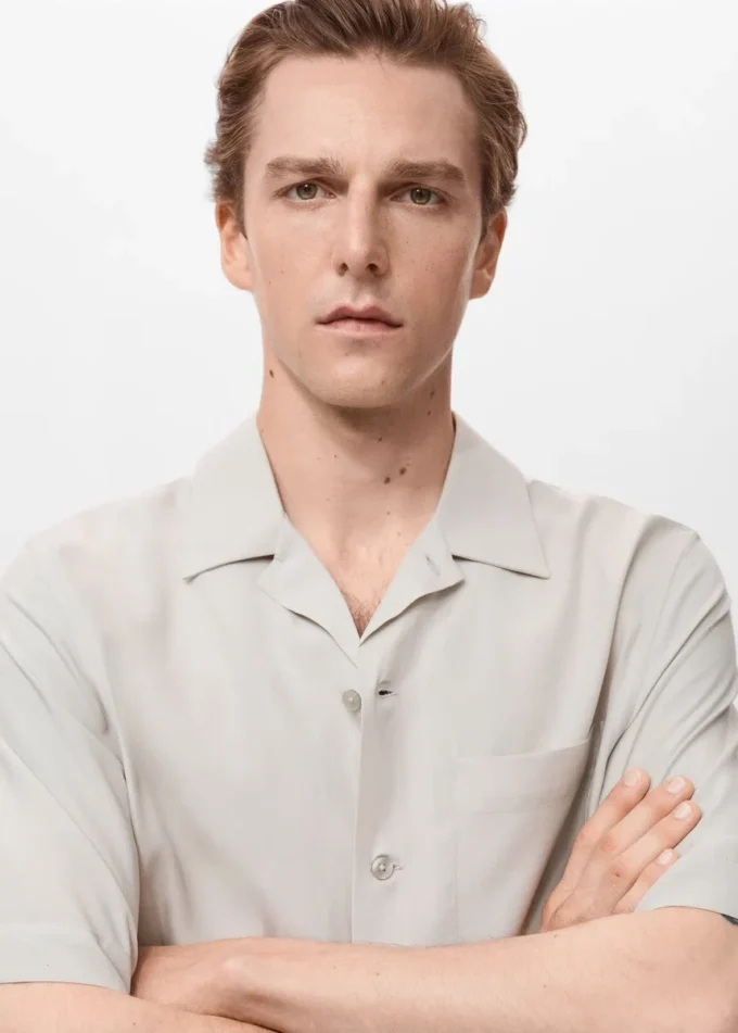 Chemise en lyocell coupe classique