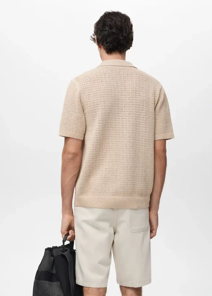 Chemise en maille ajourée