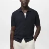 Chemise en maille côtelée