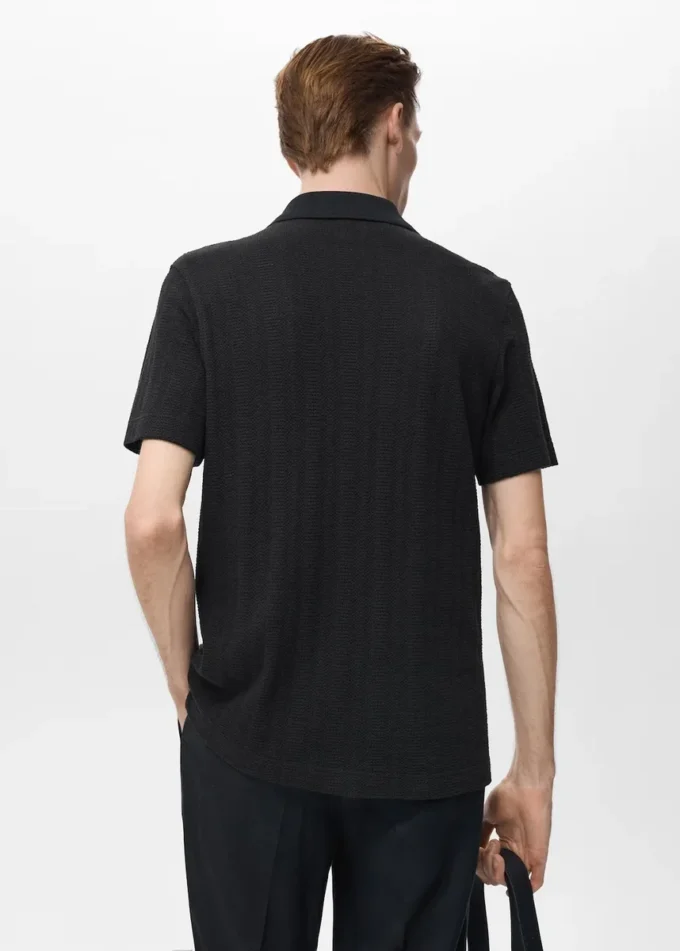 Chemise en maille structurée Chemise en maille structurée