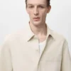 Chemise en mélange lin-coton