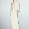 Chemise en satin avec strass