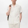 Chemise en seersucker coupe classique