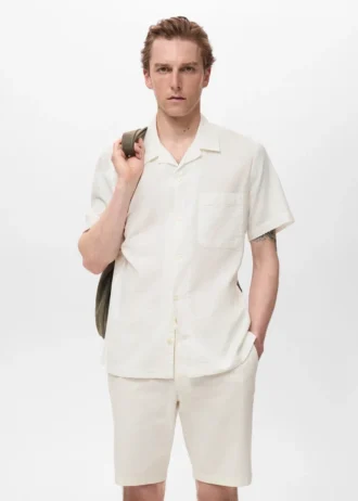 Chemise en seersucker coupe classique Chemise en seersucker coupe classique
