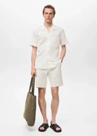 Chemise en seersucker coupe classique Chemise en seersucker coupe classique