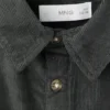 Chemise en velours côtelé coupe classique