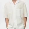 Chemise à fines rayures effet froissé Chemise à fines rayures effet froissé