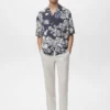 Chemise à fleurs effet froissé Chemise à fleurs effet froissé