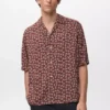 Chemise fluide imprimée à coupe régulière